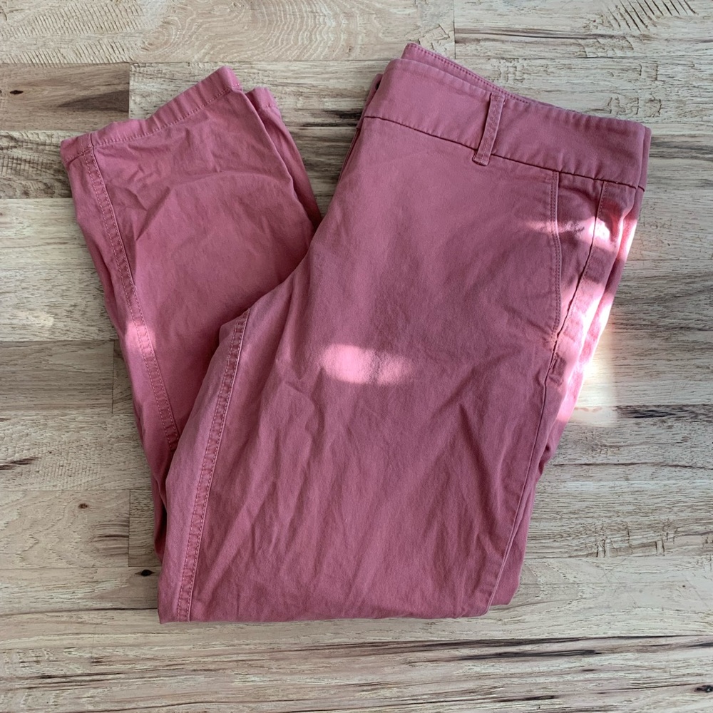 🌻6/$25🌻 Loft Skinny Chino Crop Pants~ Size 10